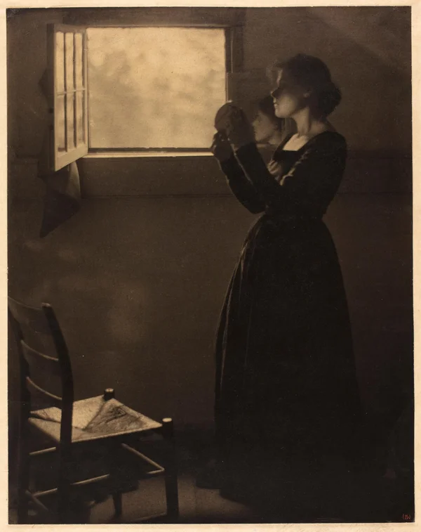 unknown girl-with-mirror female