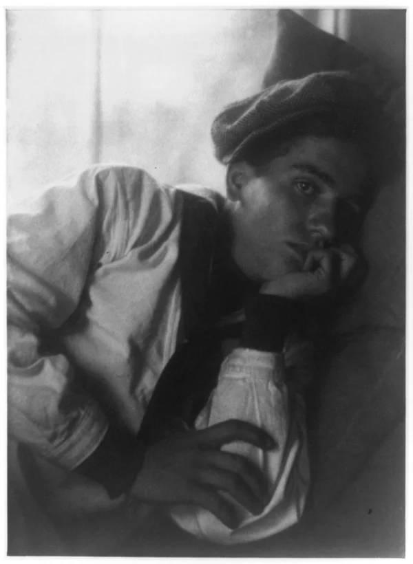 boy-sailor-suit-cap-reclining male
