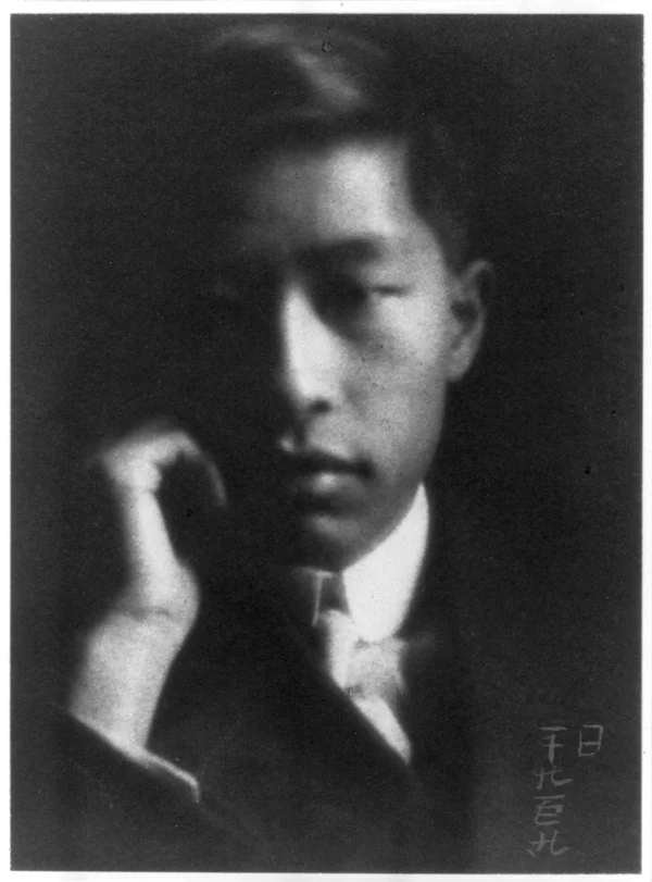 hirakita-hyakubotu-hand-against-face-suit-cropped-bottom male