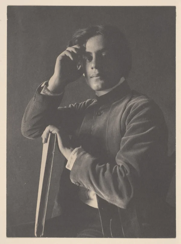 kahlil-gibran-with-book male