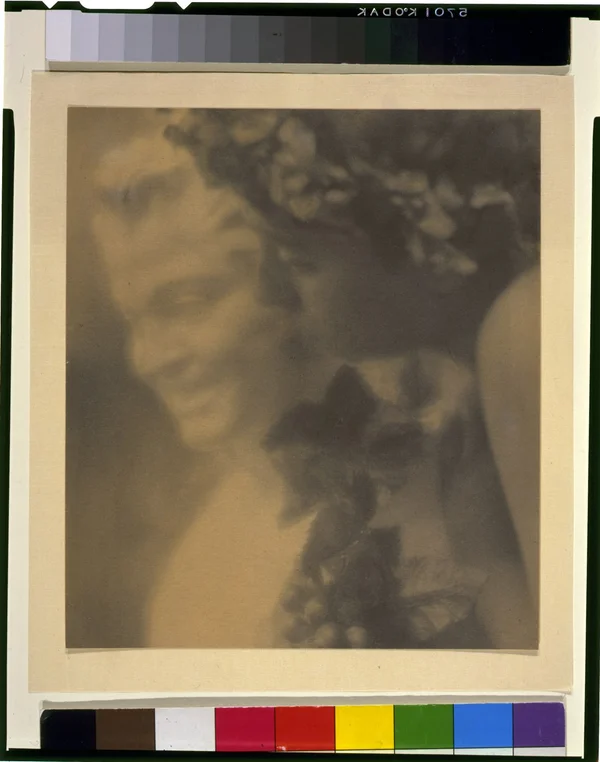 nude-boy-laurel-wreath-kissing-pan male