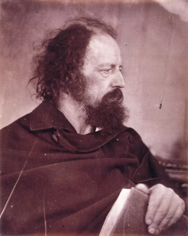 Alfred Tennyson With Book The Dirty Monk Portrait