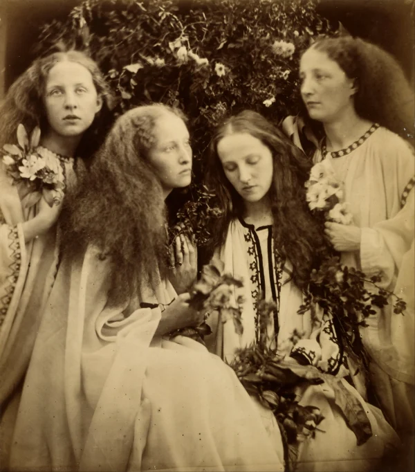 The Rosebud Garden Of Girls Portrait