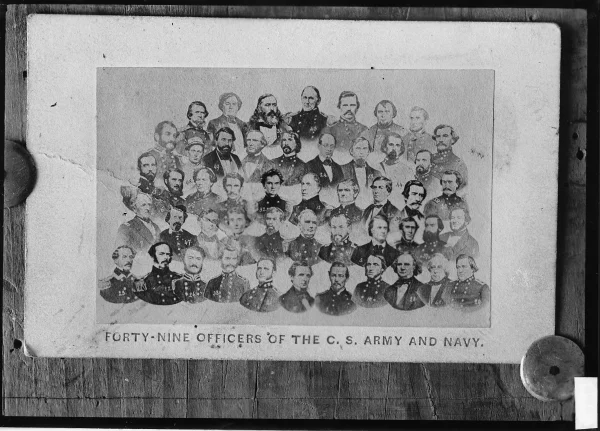 Confederate Army Navy Officers Group Portrait Civil Wars
