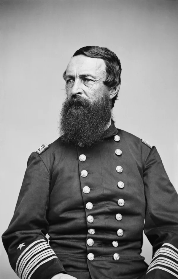 David Dixon Porter Rear Admiral Wet Collodion Portrait