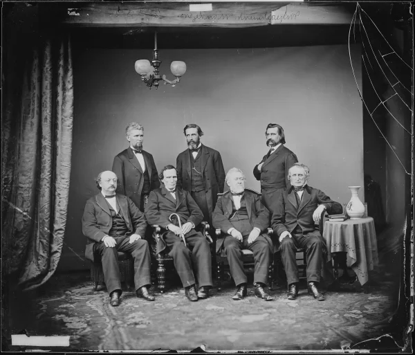 Impeachment Committee Portrait George Boutwell John Logan Thomas Williams James Wilson