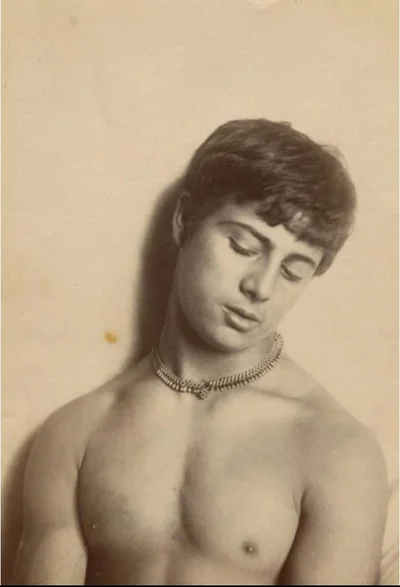 neapolitan-boy-wearing-ancient-necklace same-boy-on-pluschow-terrace-naples-pompeii male