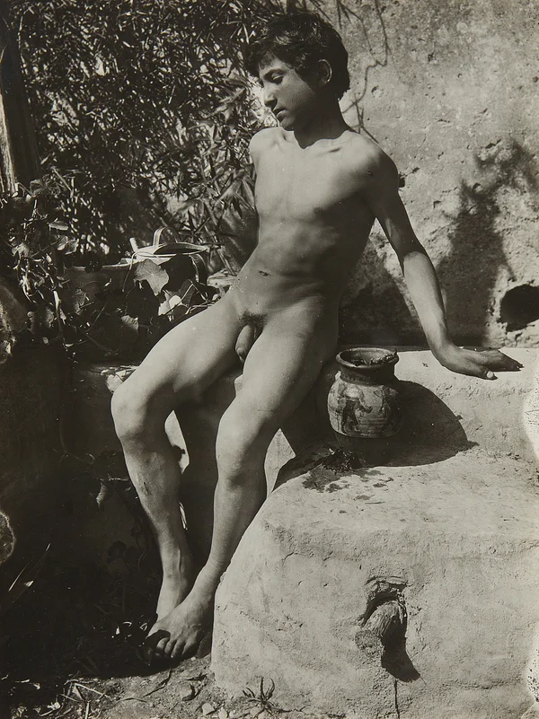 nude-youth-garden male
