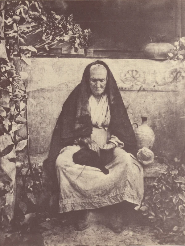 old-woman-with-black-cat female