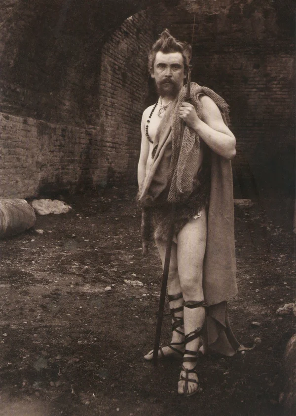 self-portrait-arminius-gladiator-retiarius-greek-theater-taormina male