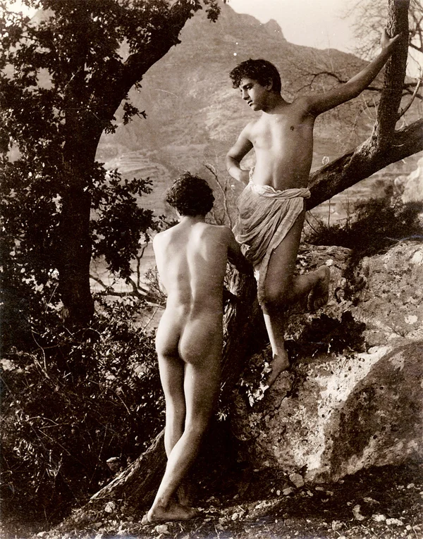 two-male-nudes hirten-zwischen-der-felsen male
