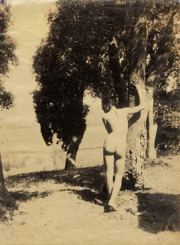 naked-man-in-front-of-tree male