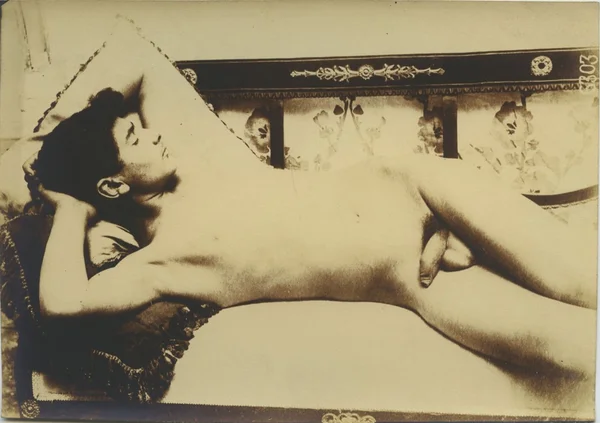 naked-youth-lying-before-art-nouveau-cloth male