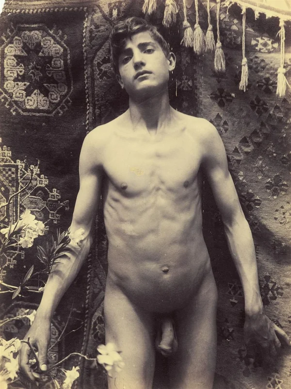 nude-boy-in-front-of-rug male