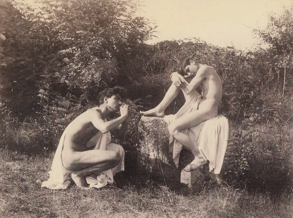 two-naked-boys-in-countryside male