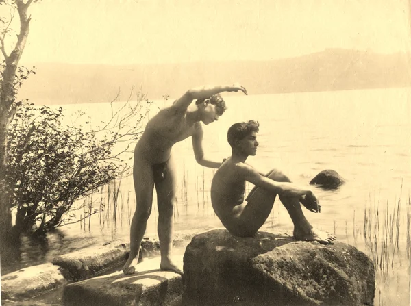 two-nude-bathers male