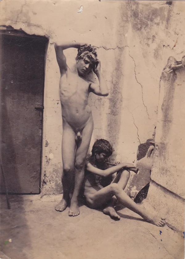 two-nude-boys-near-ancient-amphora male