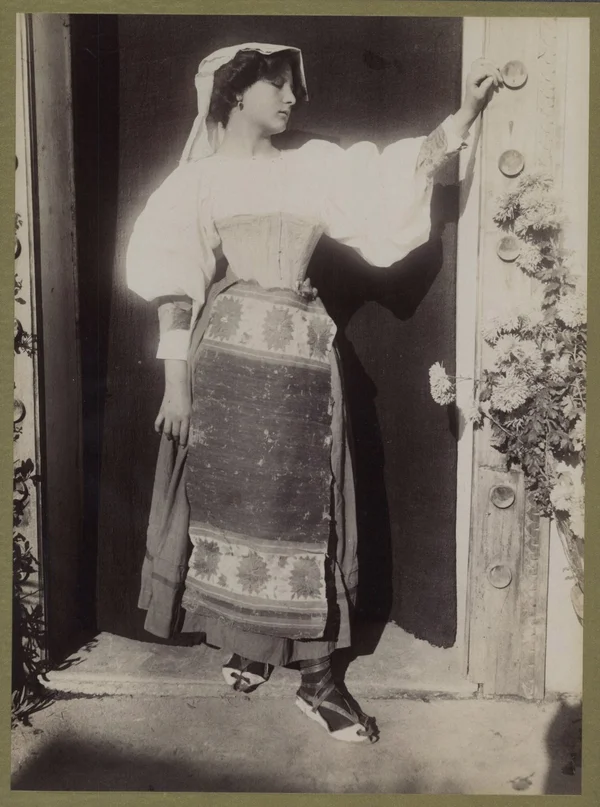 woman-in-folk-costume female